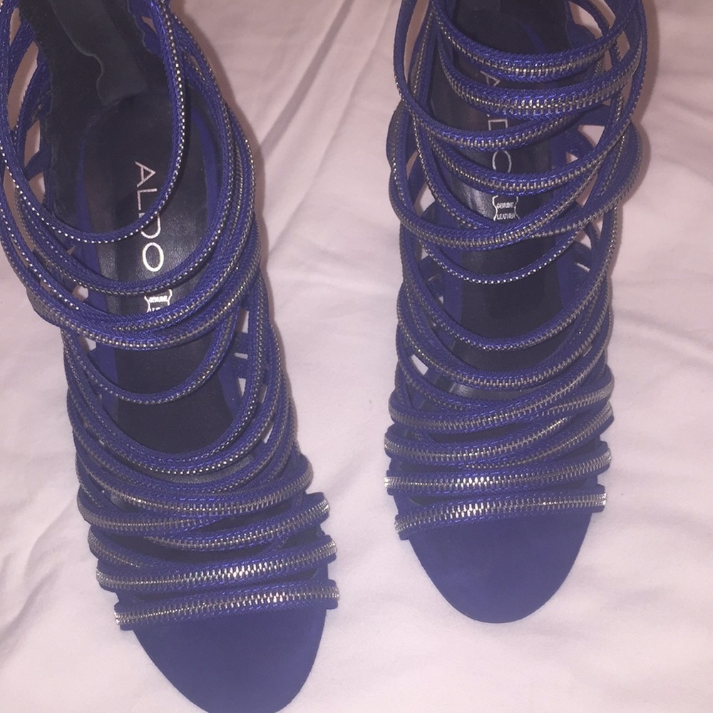 Blue Suede Heels